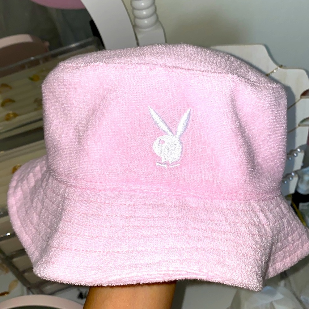 Terry cloth Playboy bucket hat